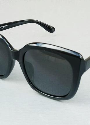 Yves saint laurent очки женские солнцезащитные большие черные