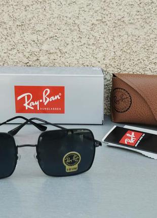 Ray ban очки унисекс солнцезащитные черные прямоугольные линзы...