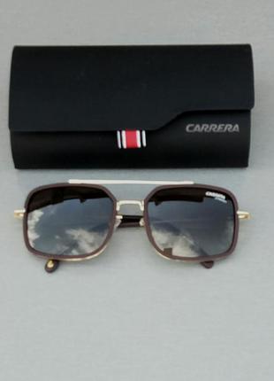 Carrera очки мужские солнцезащитные коричневые с градиентом