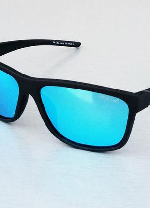 Prada очки мужские солнцезащитные голубые зеркальные поляризир...