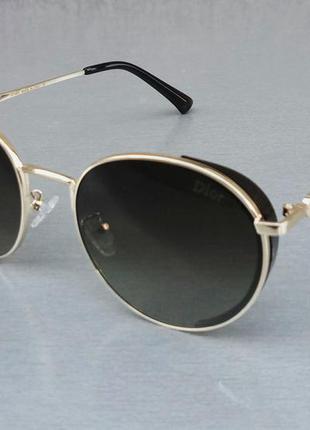 Christian dior очки женские солнцезащитные коричневые с градие...