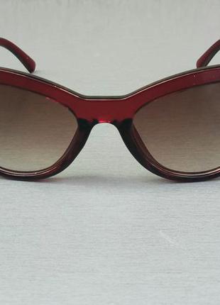 Versace очки женские солнцезащитные бордовые с градиентом
