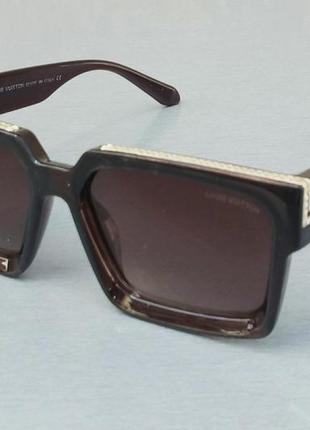 Louis vuitton очки женские солнцезащитные коричневые с градиентом