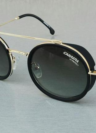 Carrera очки женские солнцезащитные черные зеленые с золотом к...