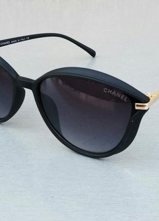 Chanel очки женские солнцезащитные черные матовые