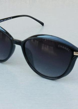 Chanel очки женские солнцезащитные черные глянцевые