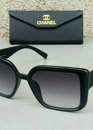 Chanel жіночі сонцезахисні окуляри чорні з градієнтом