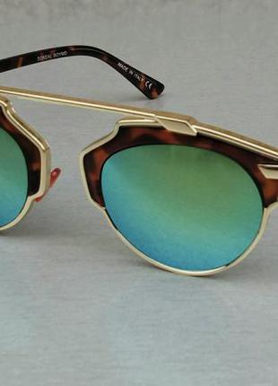Christian dior очки женские солнцезащитные голубые зеркальные