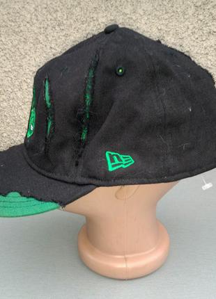 New era кепка бейсболка шерсть оригинал черная с зеленым