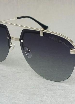 Dolce & gabbana очки капли мужские солнцезащитные черные в сер...
