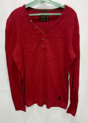 S'oliver свитер джемпер мужской теплый бордовый размер l