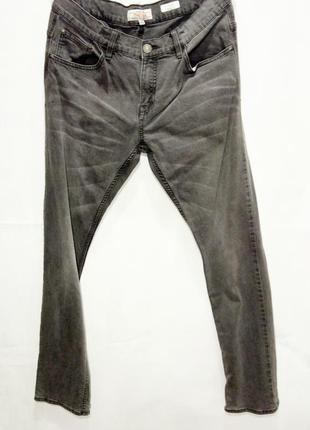 C&a slim джинсы мужские оригинал серые стретч размер 32/32