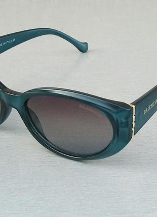 Balenciaga очки стильные женские солнцезащитные изумруд бирюза