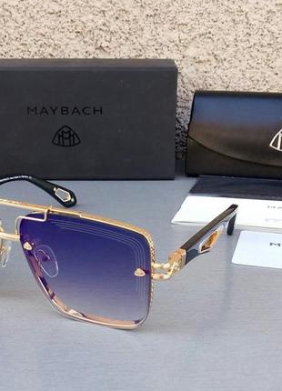 Maybach очки мужские солнцезащитные синие с зеркальным напылен...