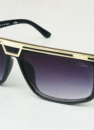 Cazal очки женские солнцезащитные черные с золотом градиент