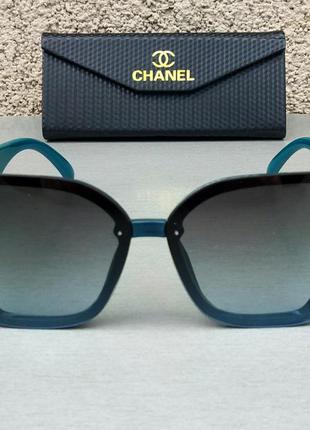 Очки в стиле chanel модные женские солнцезащитные очки большие...
