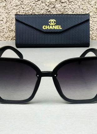Chanel модні жіночі сонцезахисні окуляри великі з градієнтом