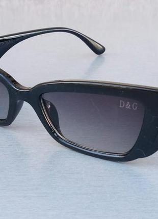 Dolce & gabbana очки женские модные узкие черные с градиентом