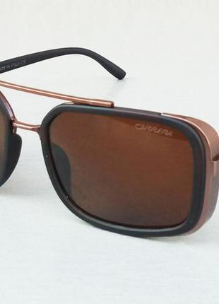 Carrera очки мужские солнцезащитные коричневые прямоугольные