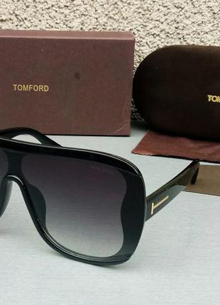 Tom ford стильные женские солнцезащитные очки черные с золотом...