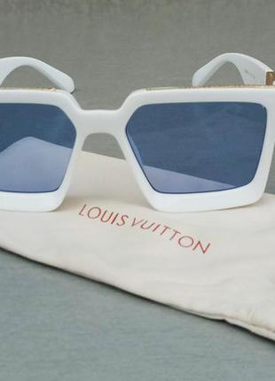 Louis vuitton очки женские солнцезащитные молные большие белые...