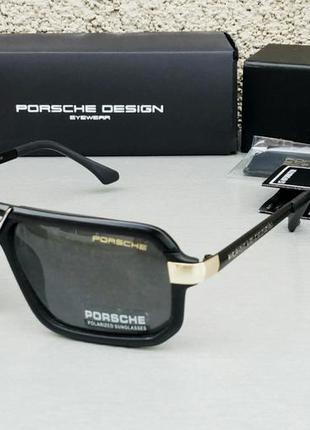 Porsche design окуляри чоловічі сонцезахисні чорні з золотом п...