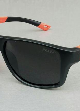 Prada очки мужские солнцезащитные черные с красными вставками ...