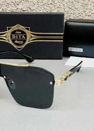 Dita очки маска унисекс солнцезащитные черные с золотом