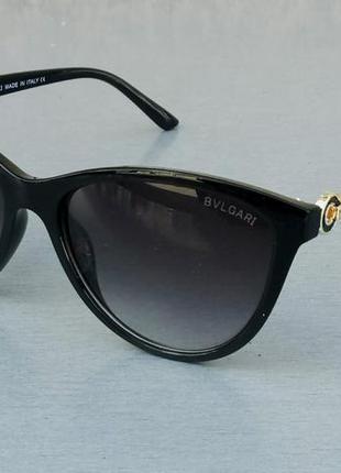 Bvlgari очки женские солнцезащитные черные с градиентом