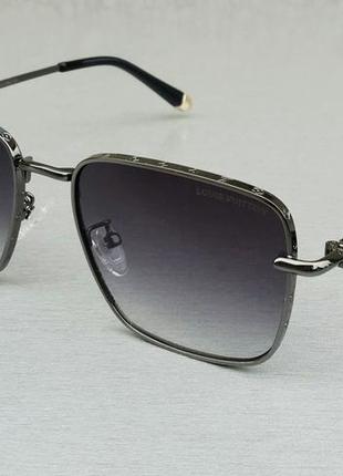 Louis vuitton очки унисекс солнцезащитные черные с градиентом