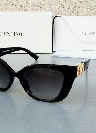 Очки в стиле valentino очки модные женские солнцезащитные черн...