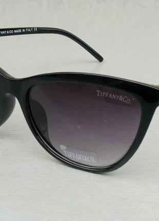 Tiffany & co модные женские солнцезащитные очки черные с золот...