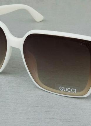 Очки в стиле  gucci очки женские солнцезащитные молочные линзы...