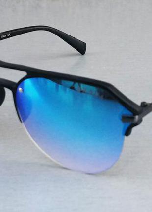 Prada очки капли унисекс солнцезащитные черные линзы голубые з...