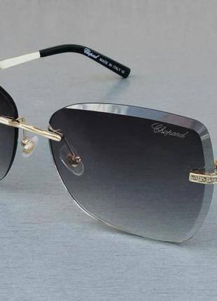 Chopard очки женские солнцезащитные безоправные темно серый гр...