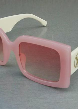 Louis vuitton очки женские солнцезащитные большие розовые с мо...