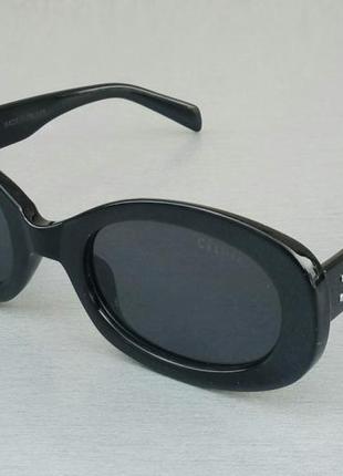 Celine очки женские солнцезащитные черные узкие модные овальные