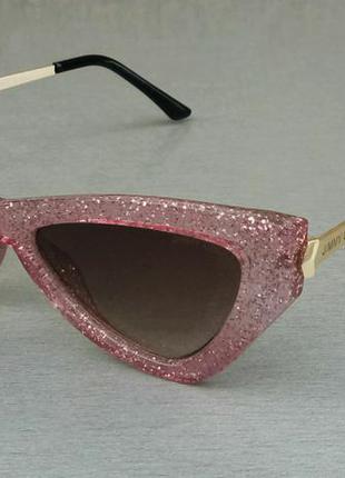 Jimmy choo очки женские солнцезащитные в розовой мраморной опр...