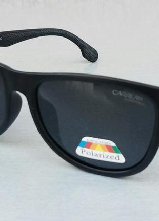 Carrera стальные мужские солнцезащитные очки черные поляризиро...