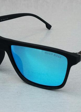 Hugo boss стильные мужские солнцезащитные очки в черной оправе...
