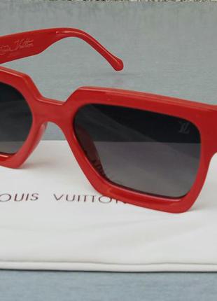 Louis vuitton стильные женские солнцезащитные очки красные с г...