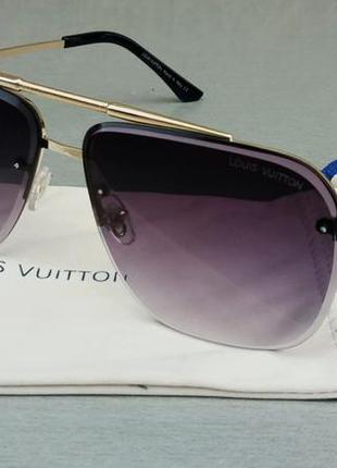 Louis vuitton очки мужские солнцезащитные серо фиолетовый град...