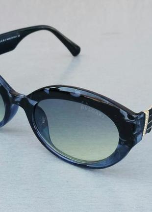 Bvlgari очки женские солнцезащитные сине бирюзовый градиент ст...