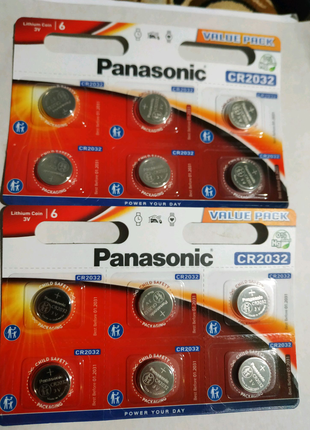 Батарейки Panasonic CR2032-нова упаковка.