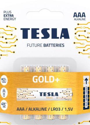 Батарейки Tesla AAA (LR03) Gold+ 1.5V 4шт