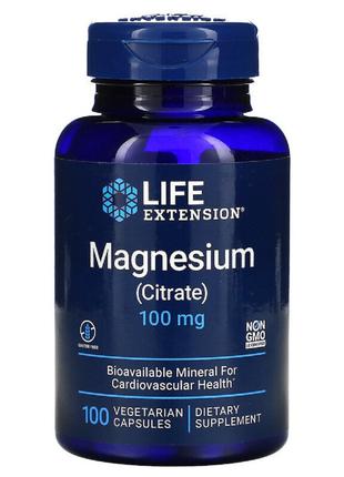 Цитрат Магнію, Magnesium (Citrate), Life Extension, 100 мг, 10...