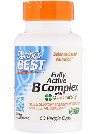 B-Комплекс, Fully Active B Complex, Doctor's Best, 60 гелевых ...