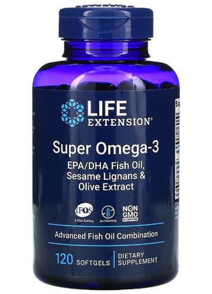 Супер Омега-3, Omega Foundations, Super Omega-3, Life Extensio...