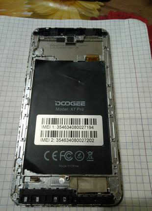 Doogee X7 pro рамка под дисплей