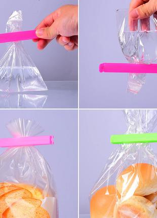 Вакуумный зажим клипса для пакетов Пищевой пластик